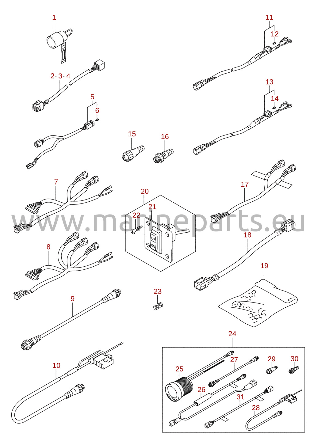 Instrument (3) (DF150TG, DF150ZG, DF175TG, DF175ZG) (ekstraudstyr)