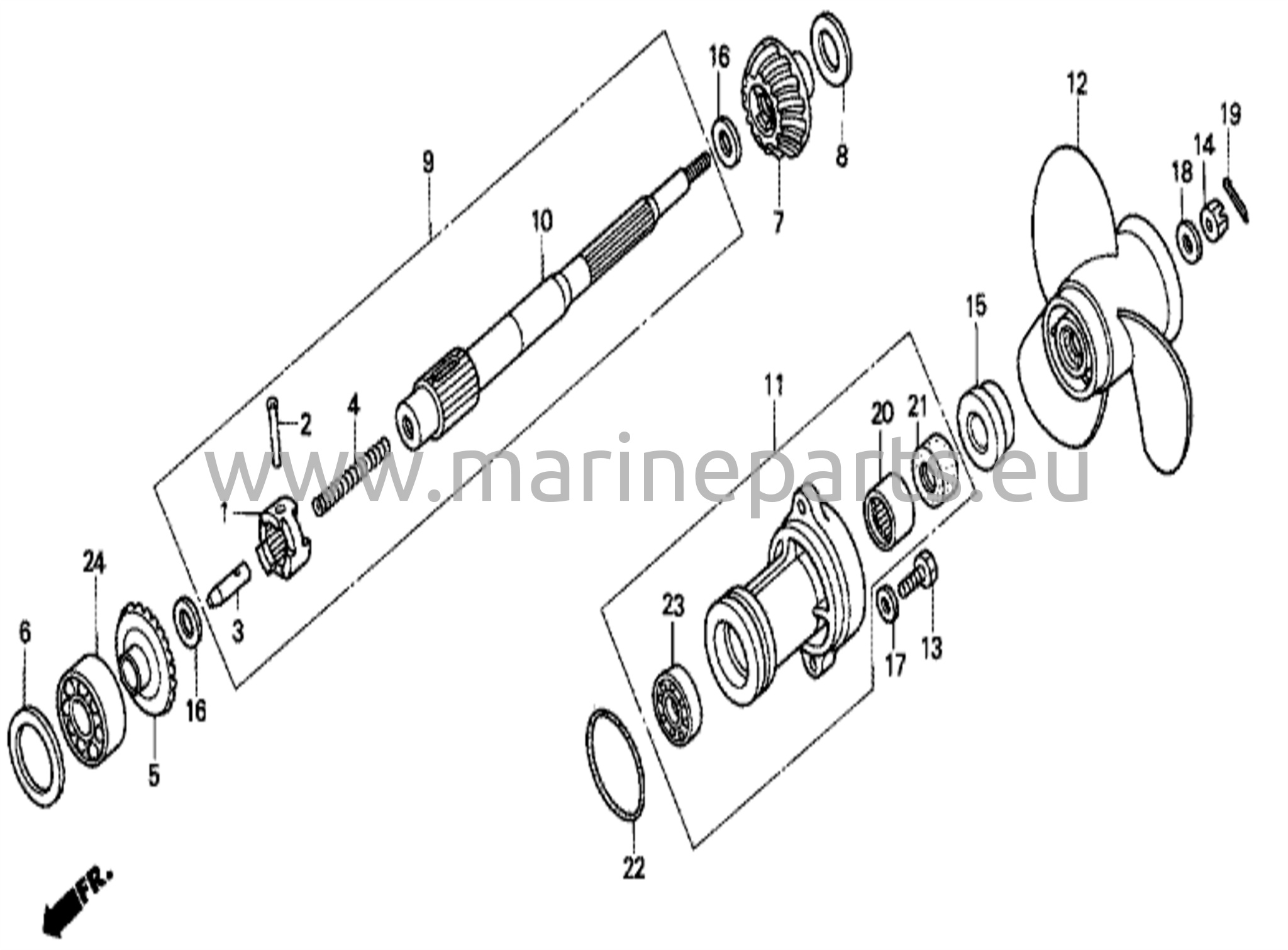 Propellershaft and propeller