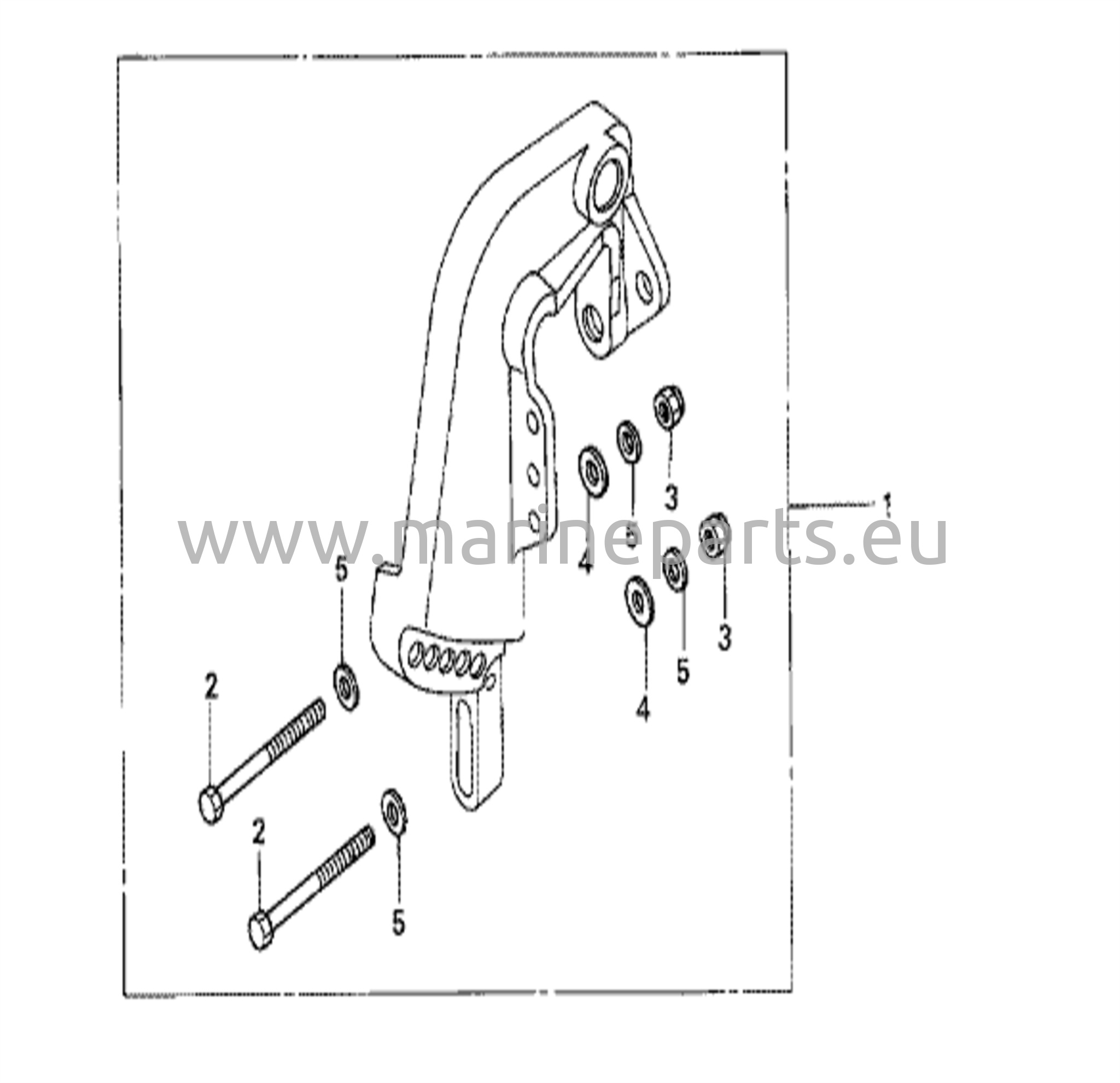 Utrustningssats för utombordsmotorinstallation