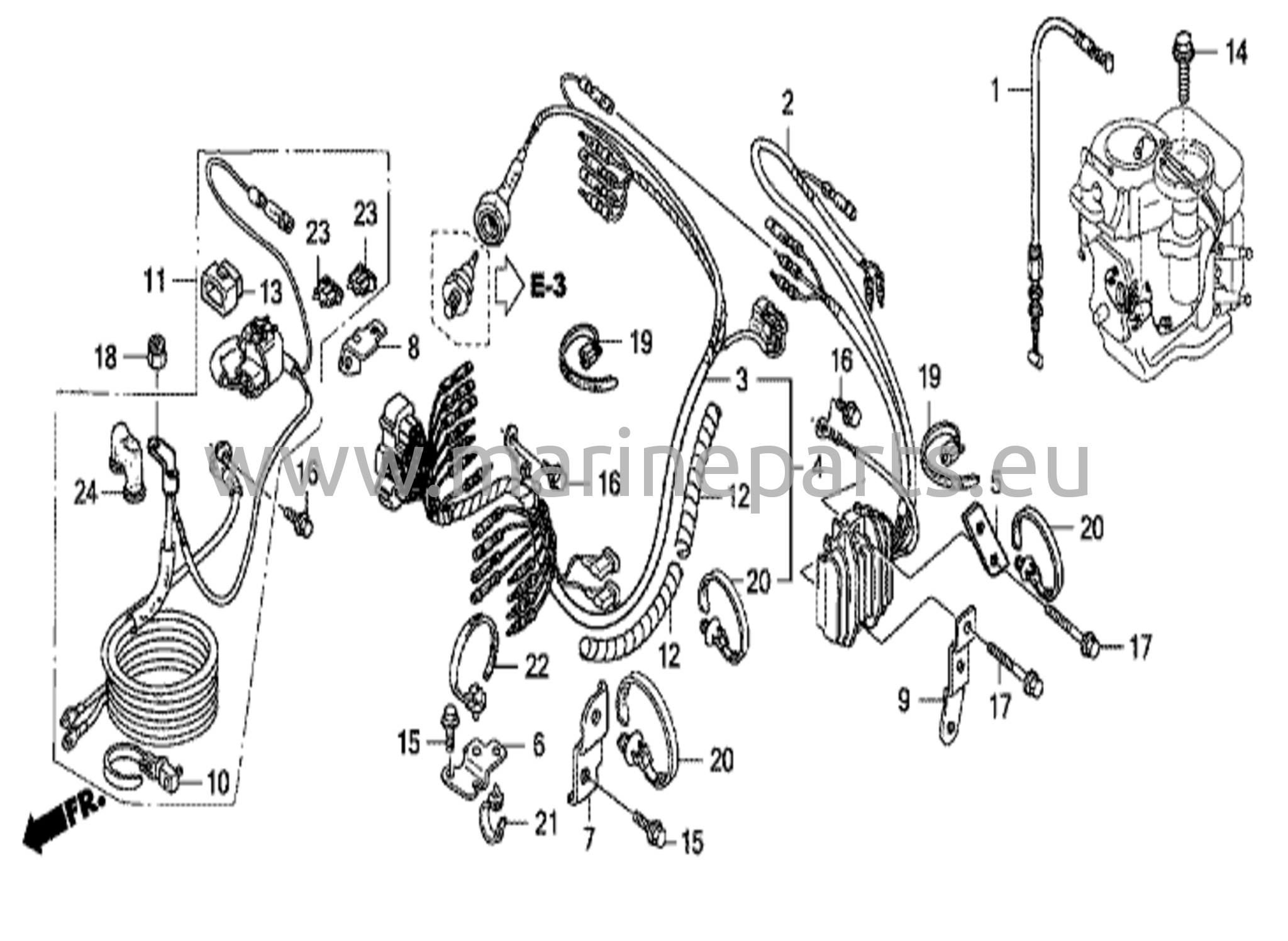 Kabelsats (laddspole 12A)
