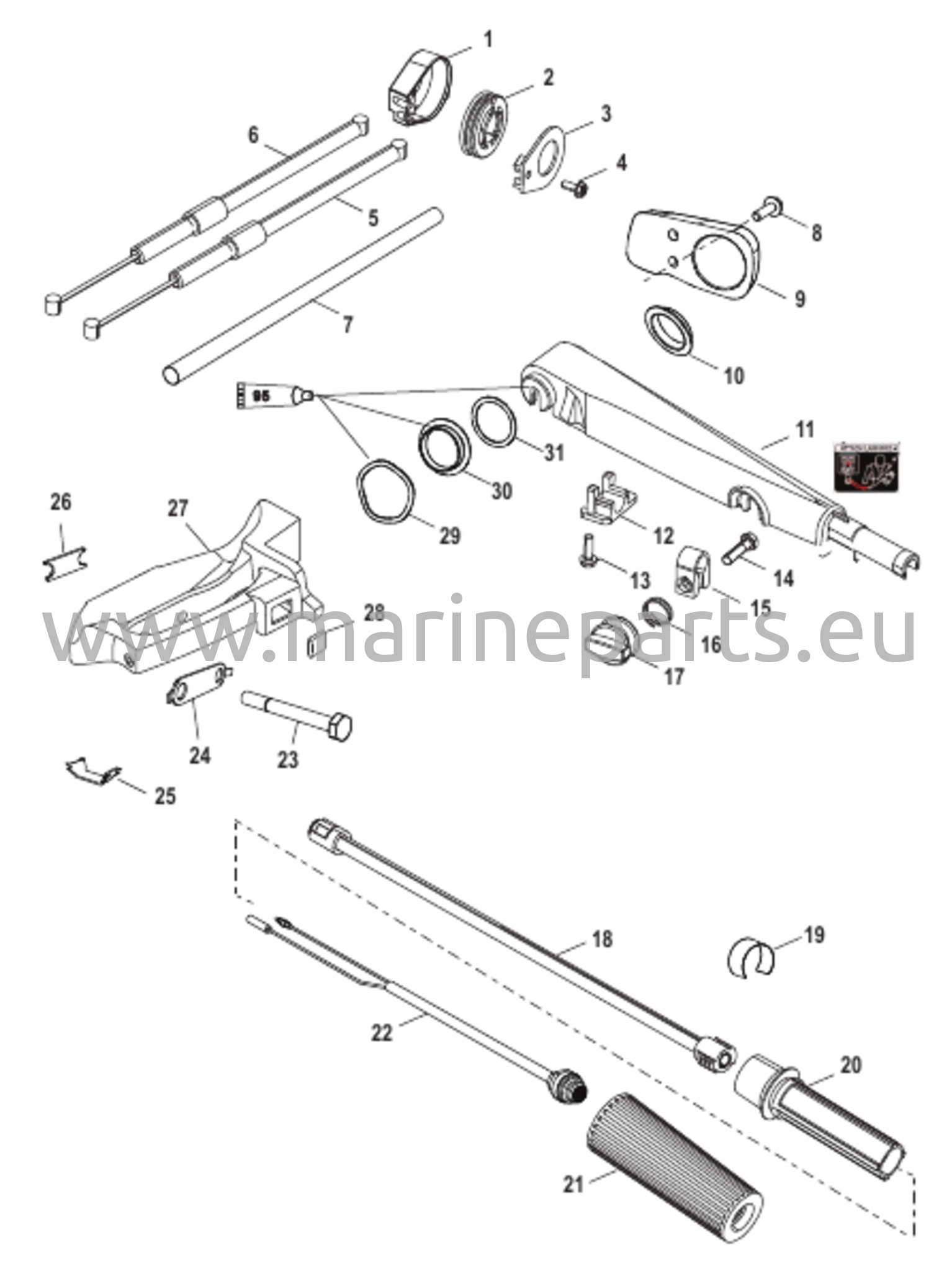 Tiller Handle 