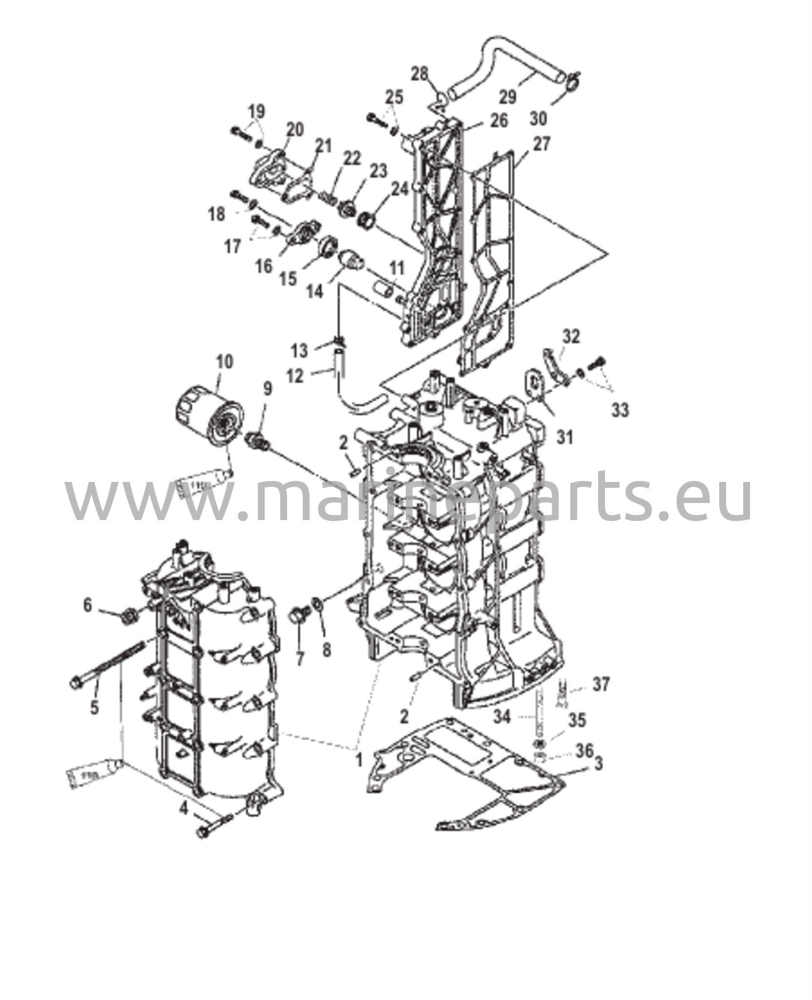 Cylinder Block and Crankcase 