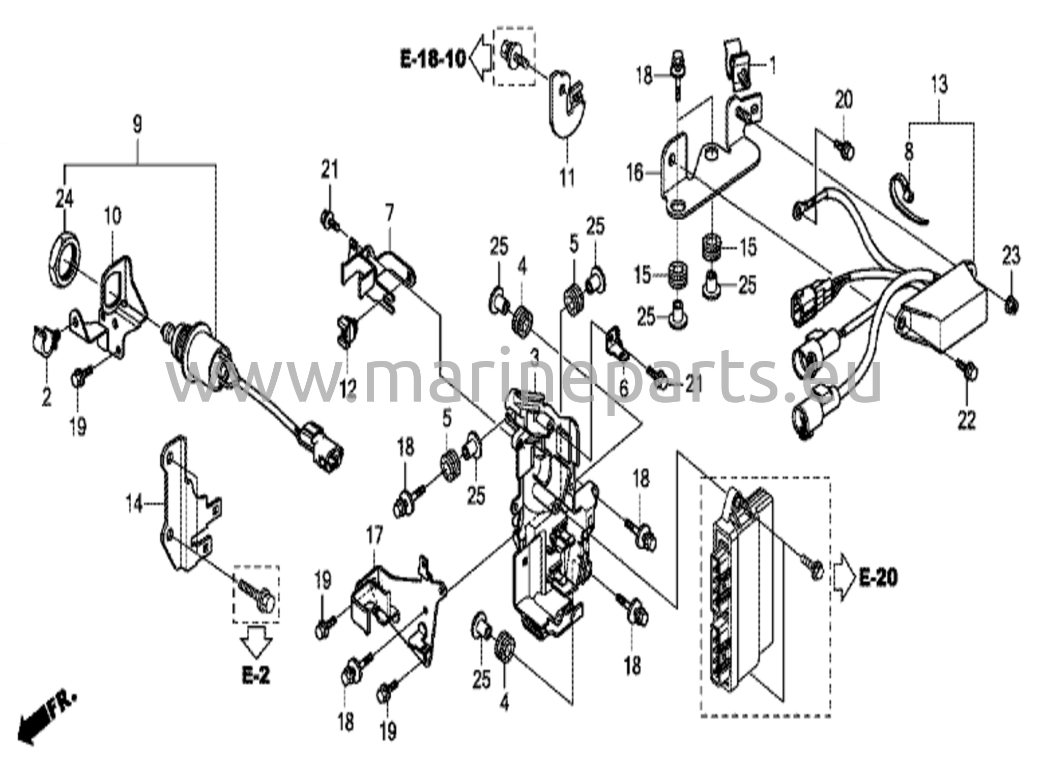 Elektroniikkakomponenttien kotelo