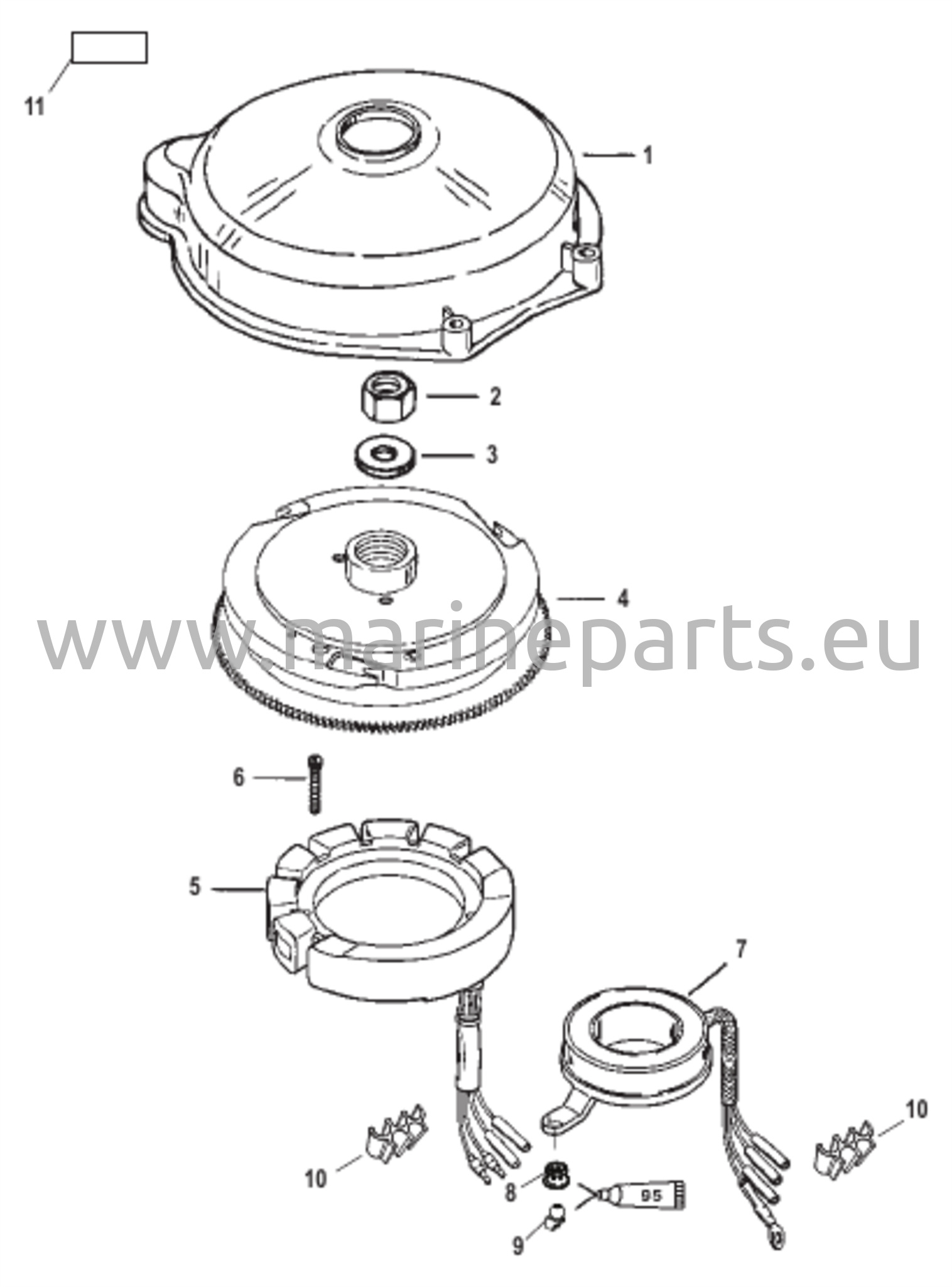Flywheel and Stator Electric 