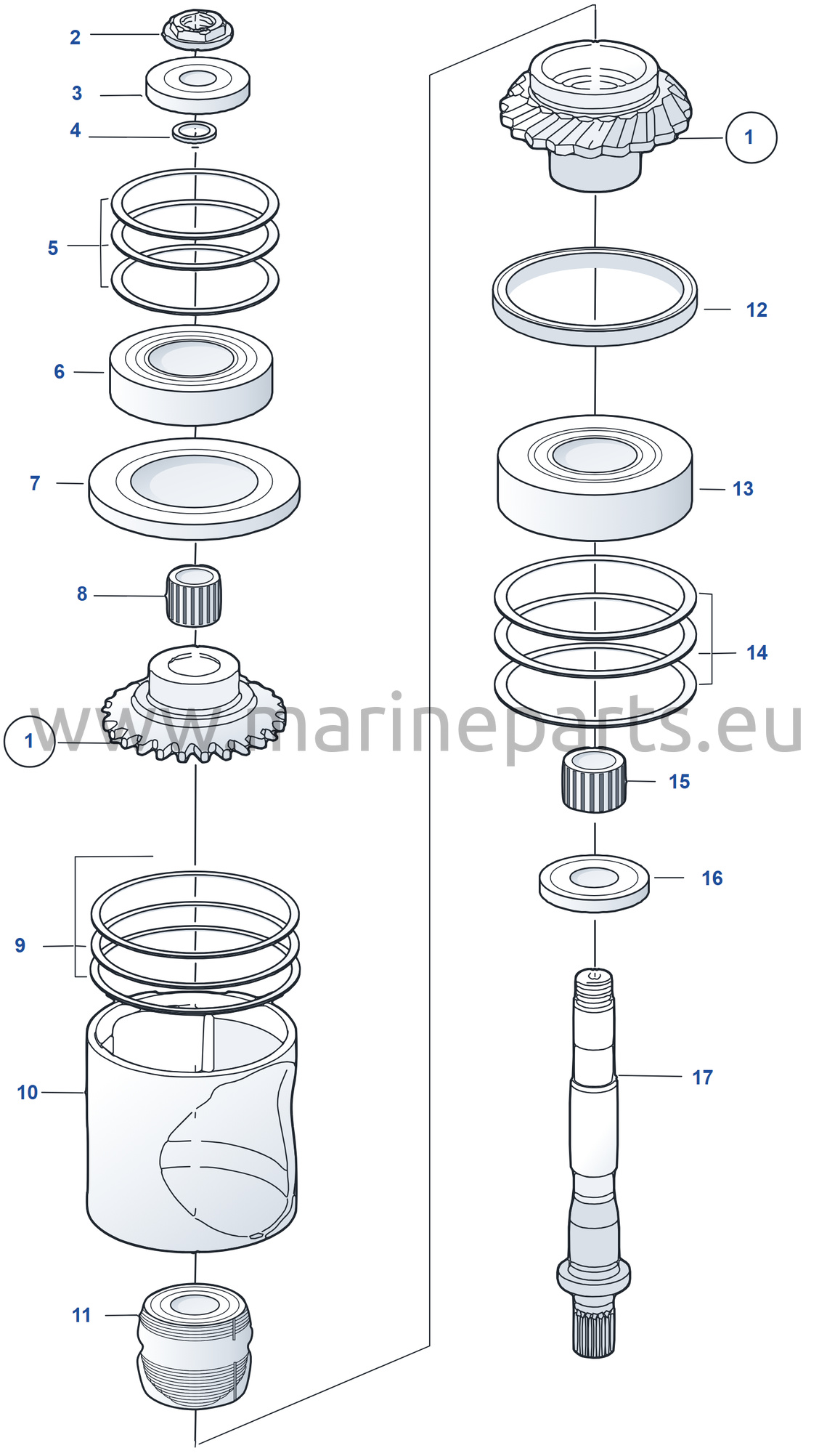 Ülemine vertikaalvõll SN3020295798-