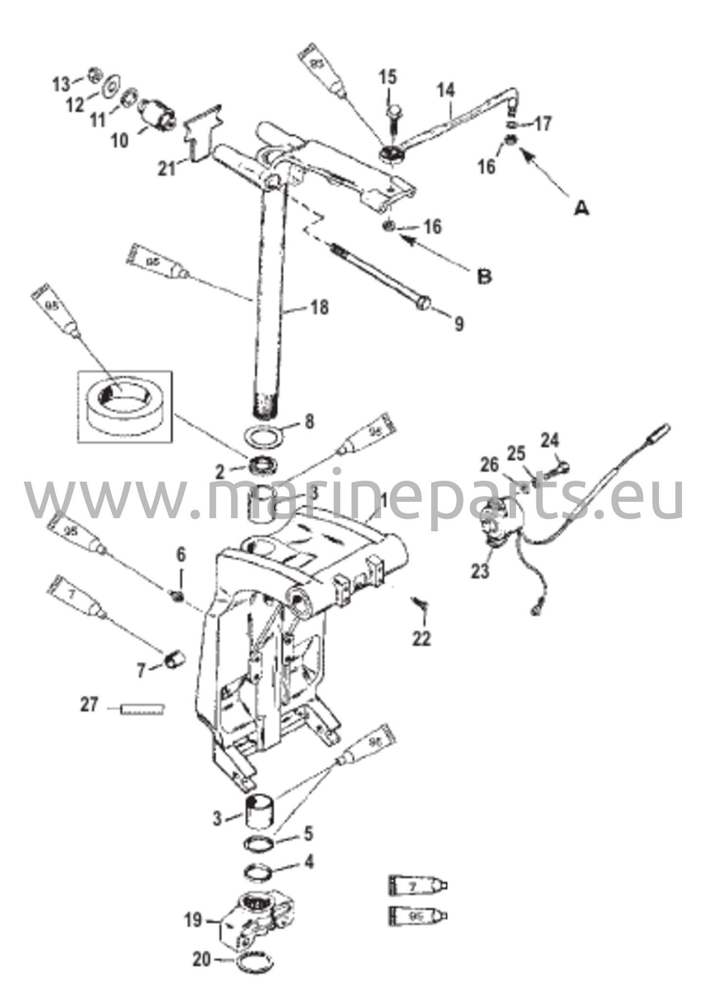 KIERRETTÄVÄ KIINNIKE JA OHJAUSVARSI