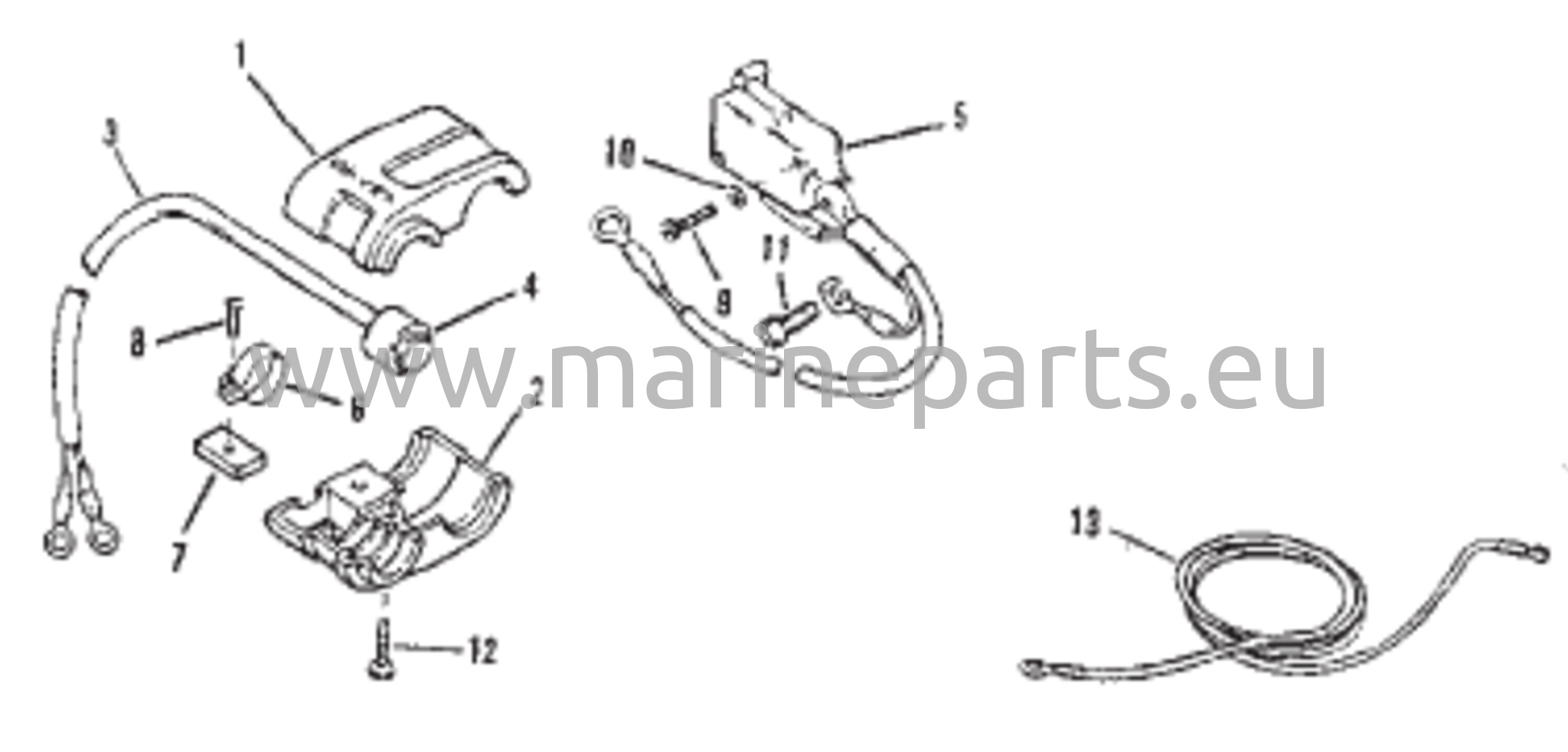 Johdotus ja käynnistysosat (sähköinen kahva)