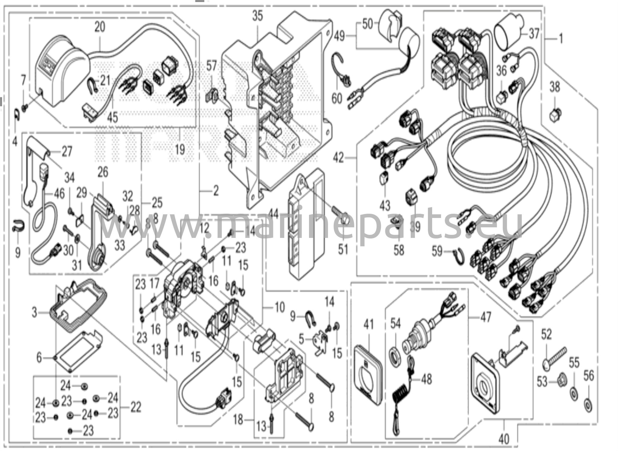 Kaukosäädin (yläasennuksen yksittäistyyppi) (toinen) (dbw)
