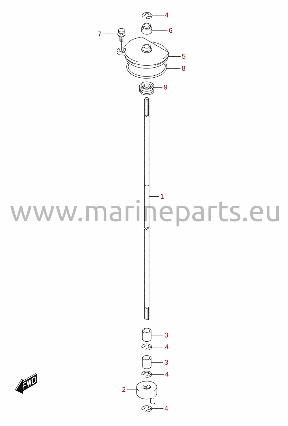 Kopplingsstång (X-transom)