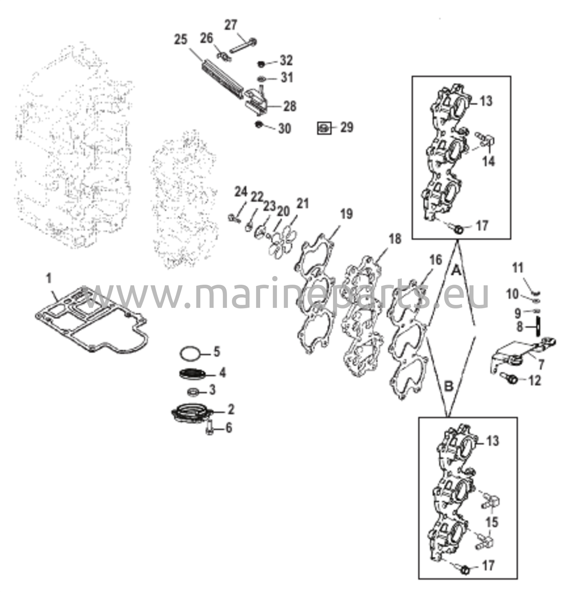 Induction Manifold and Reed Block 