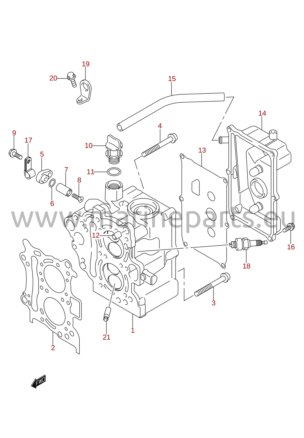 Cylinder head (2005–2011)