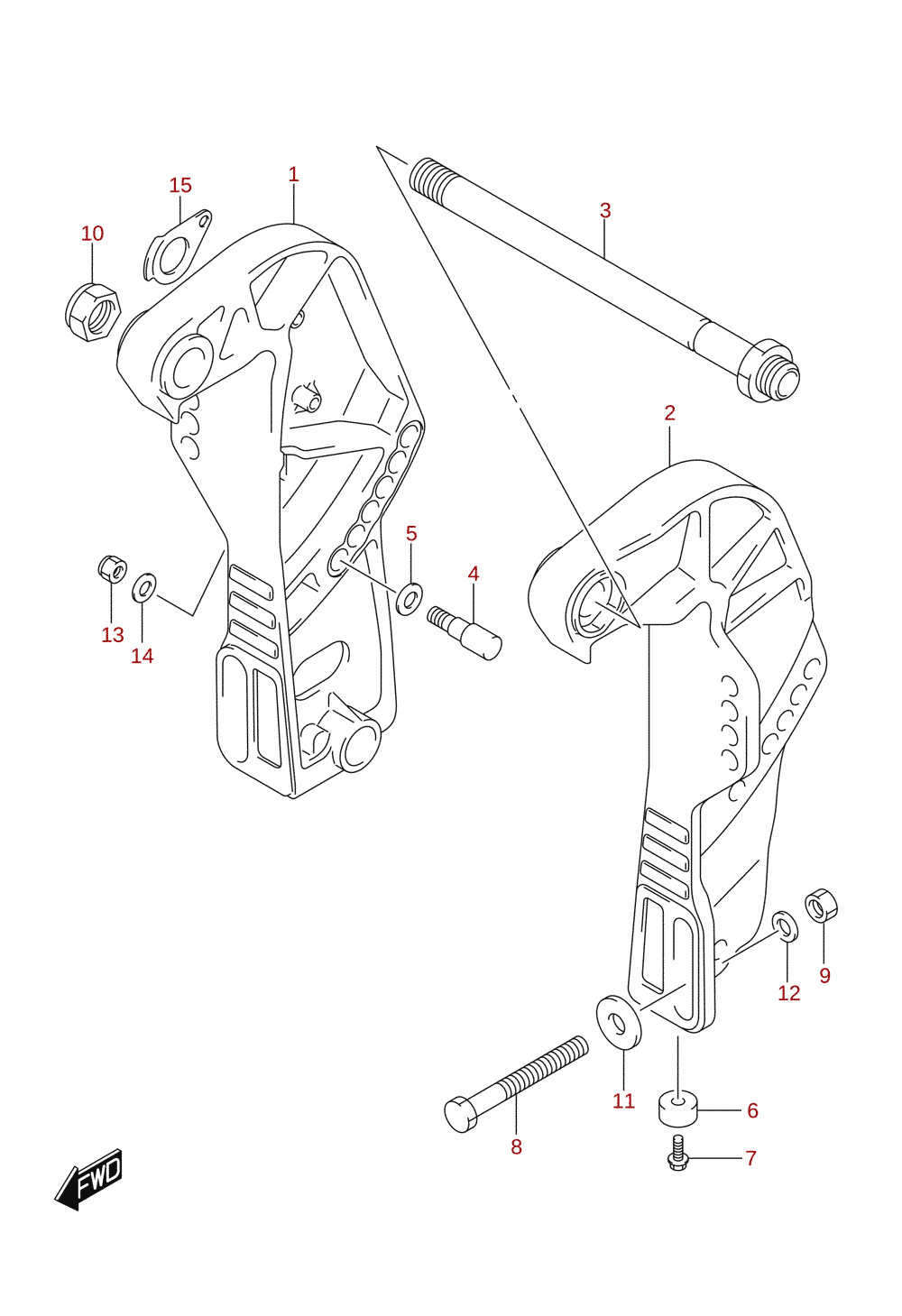 Clamp bracket (DF40A, DF50A)