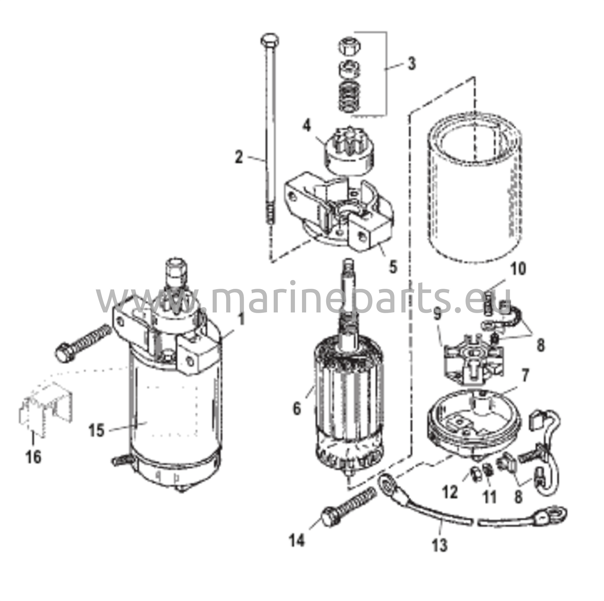 Sähkömoottori käynnistimeen
