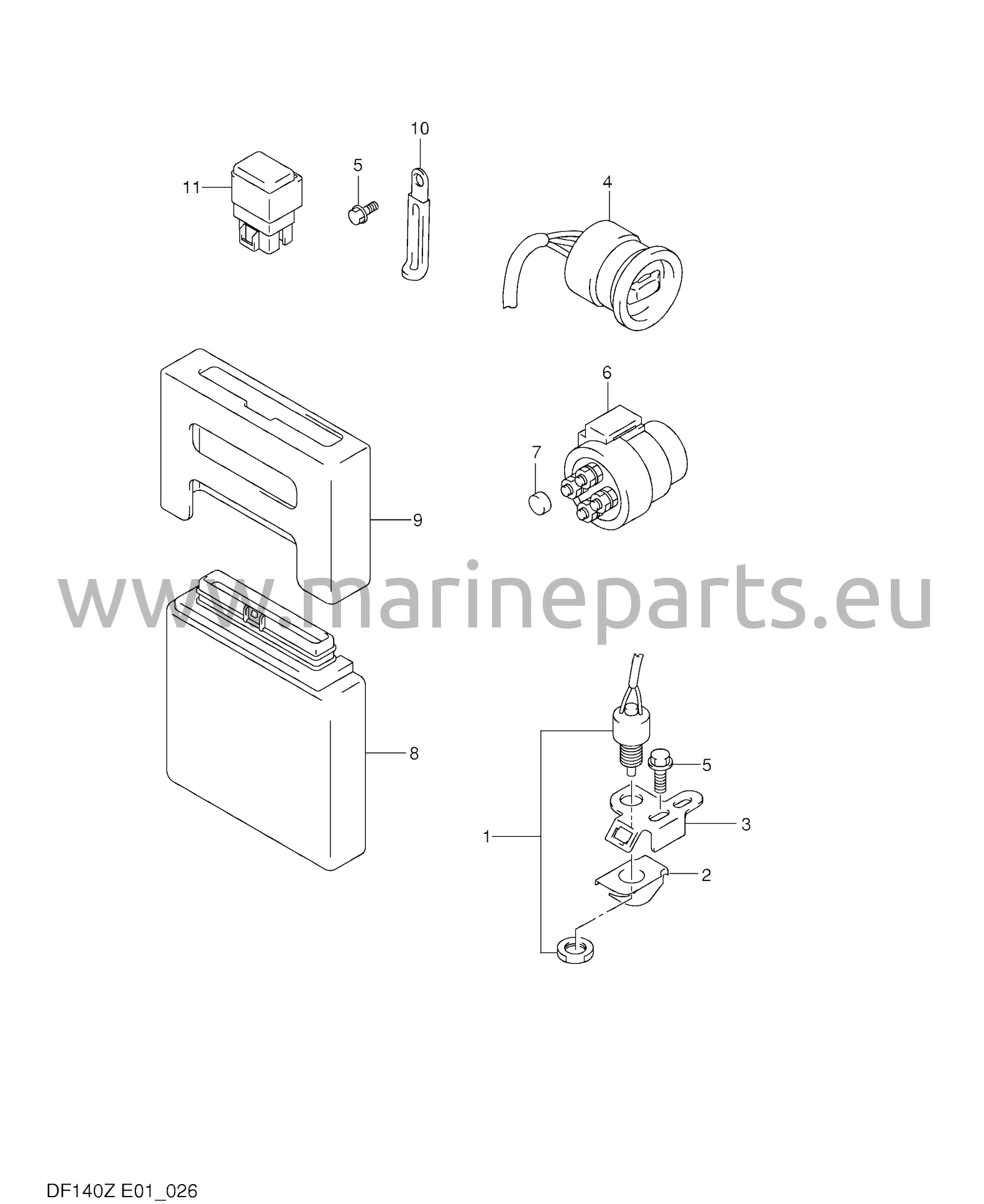 PTT switch & engine control unit