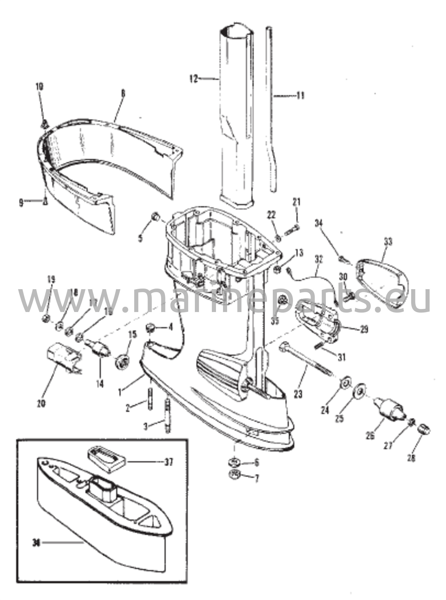 Voimansiirron akselikotelo
