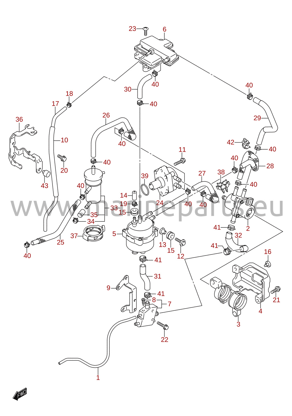 Kütusepump (DF15AR, DF20, DF9.9)