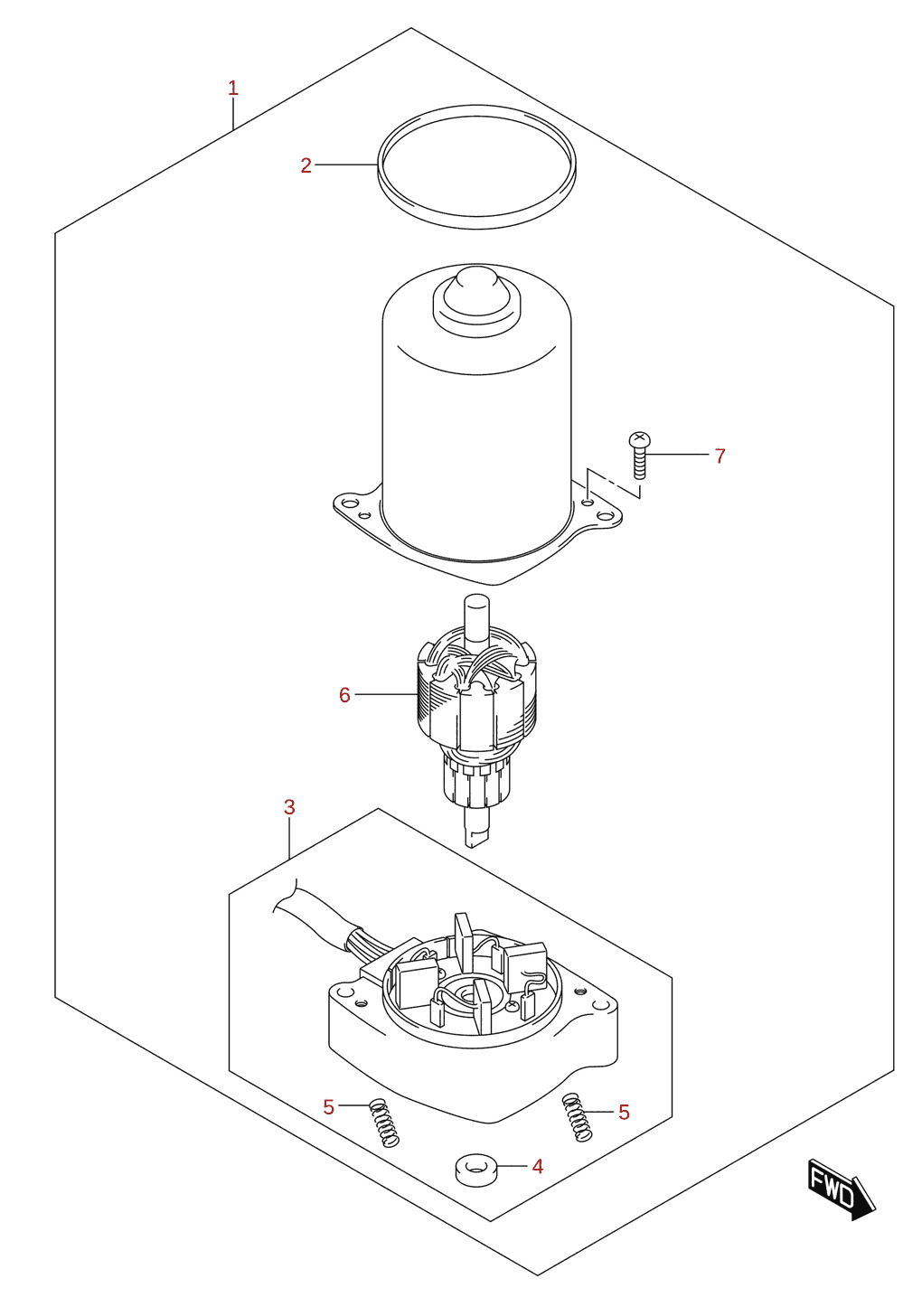 PTT motor (DF300BMD, DF350AMD)