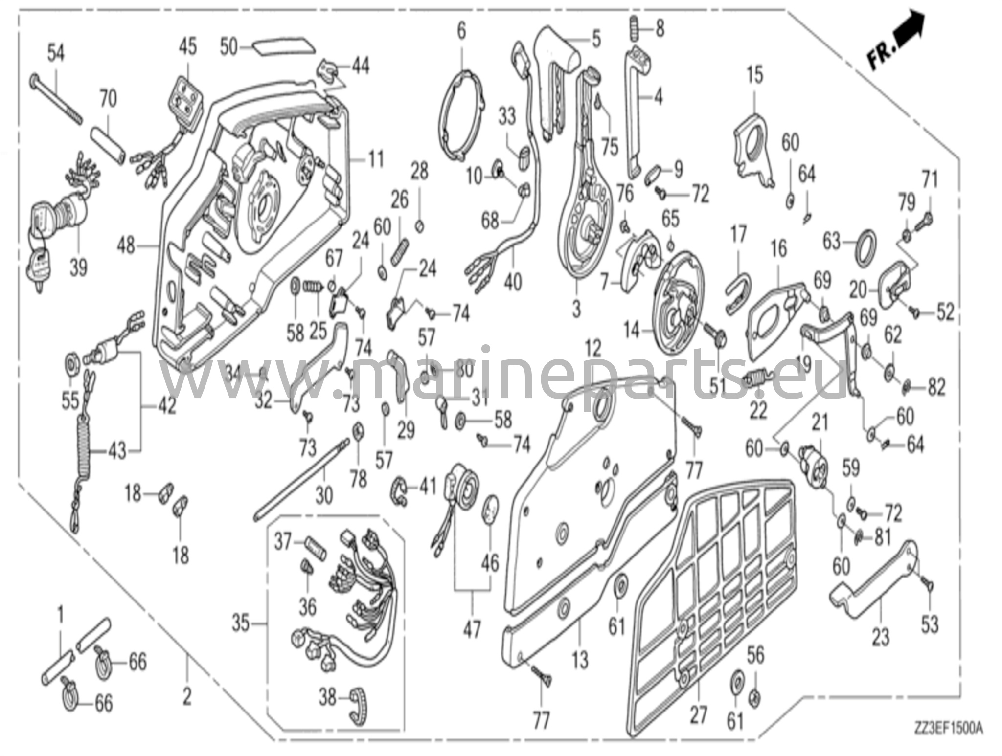 Kaukosäätölaatikko (Hi-Lex) (kahvan kansi = harmaa)