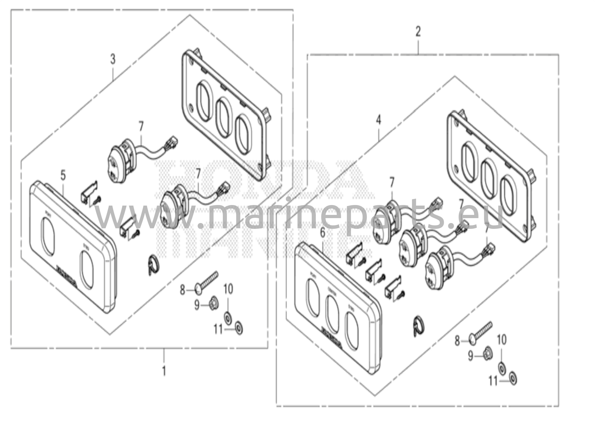 Kytkinpaneelisarja (sähköinen kallistus)