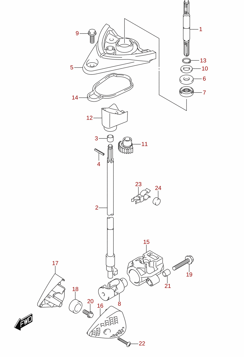 Clutch rod 2/2