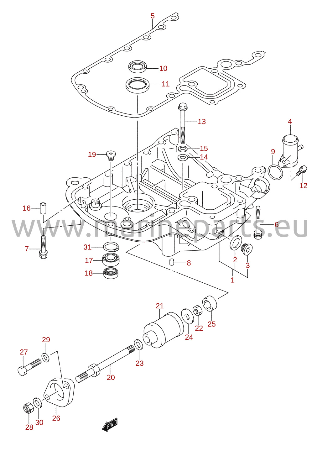Sprängskisser för Suzuki DF90T, DF100T, DF115T (E01) 2001-2011 [DF90_115_E01]