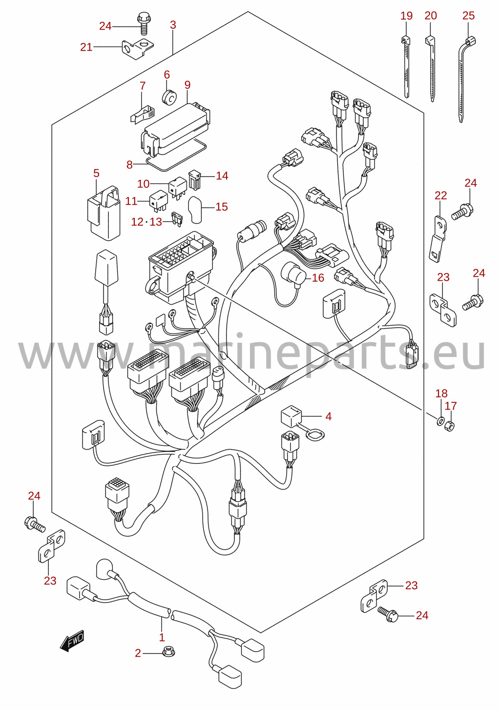 Kabelstam (DF40AQH, DF60AQH)