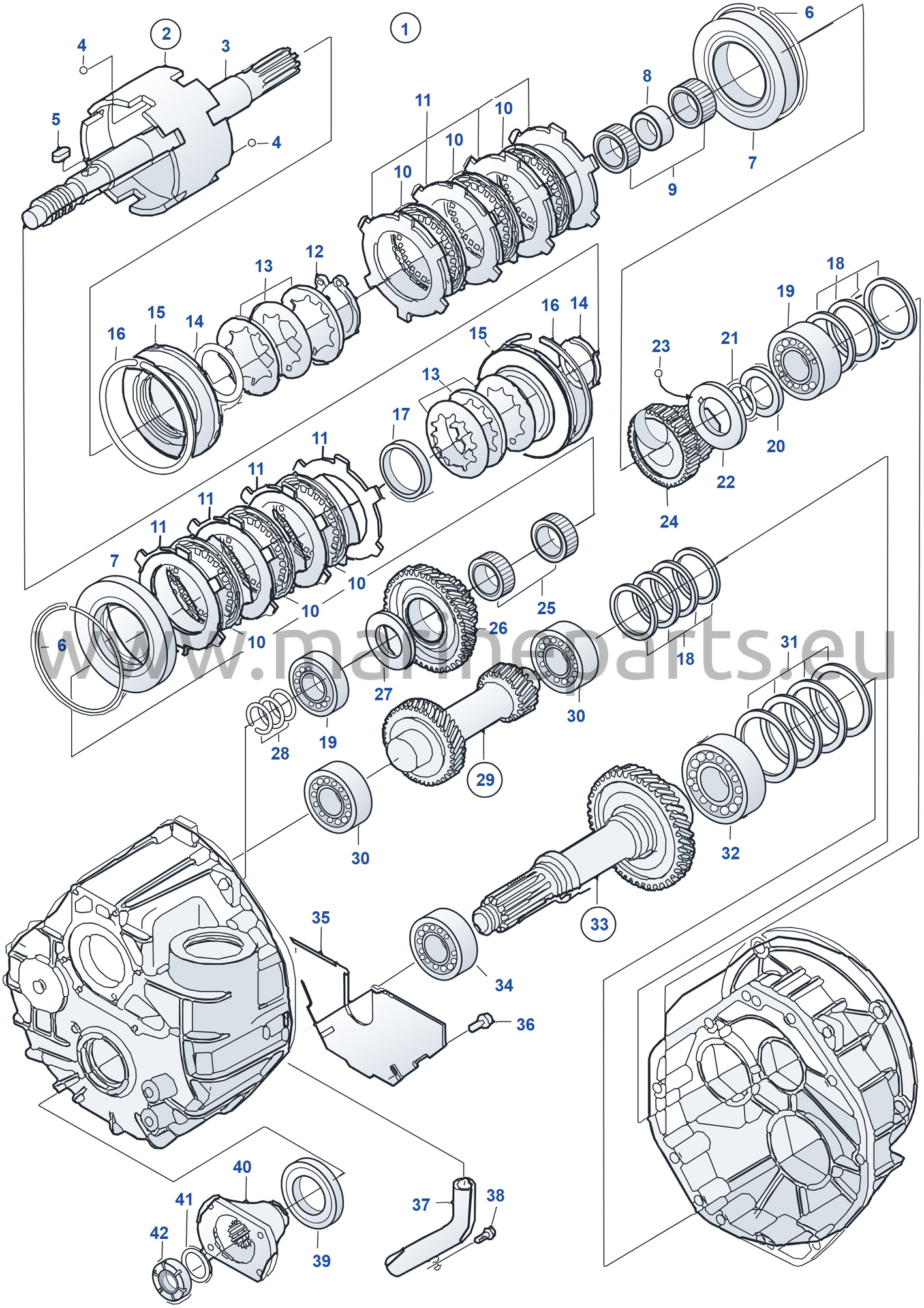 Reverse Gear HS25AE-A, Components