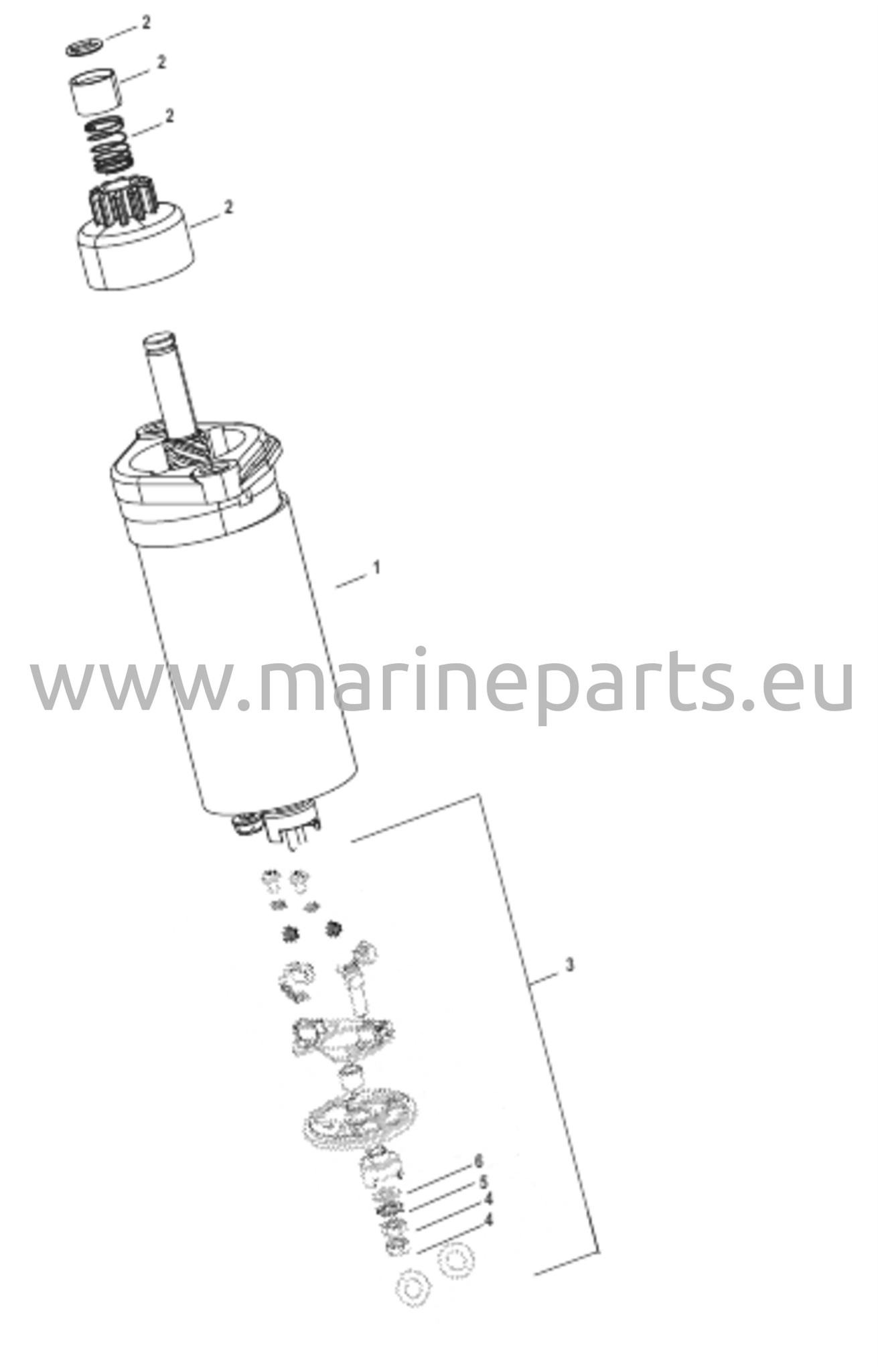 Käynnistinmoottorin osat 8M0223446