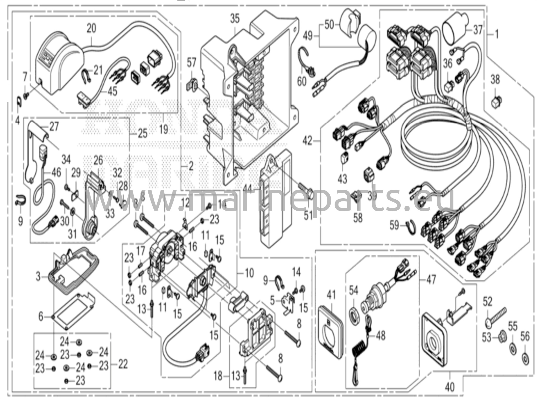 Kaukosäädin (yläkiinnitys yksittäistyyppi) (toinen) (dbw)