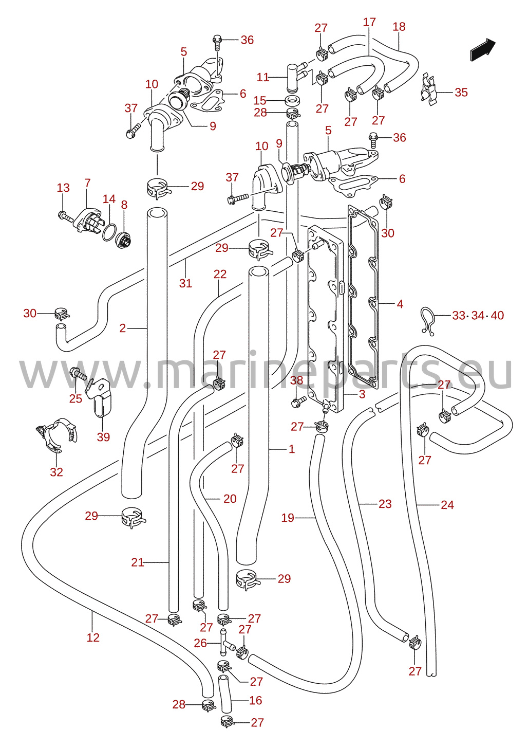 Sprängskisser för Suzuki DF300T (E01) 2007-2011 [DF300_E01]