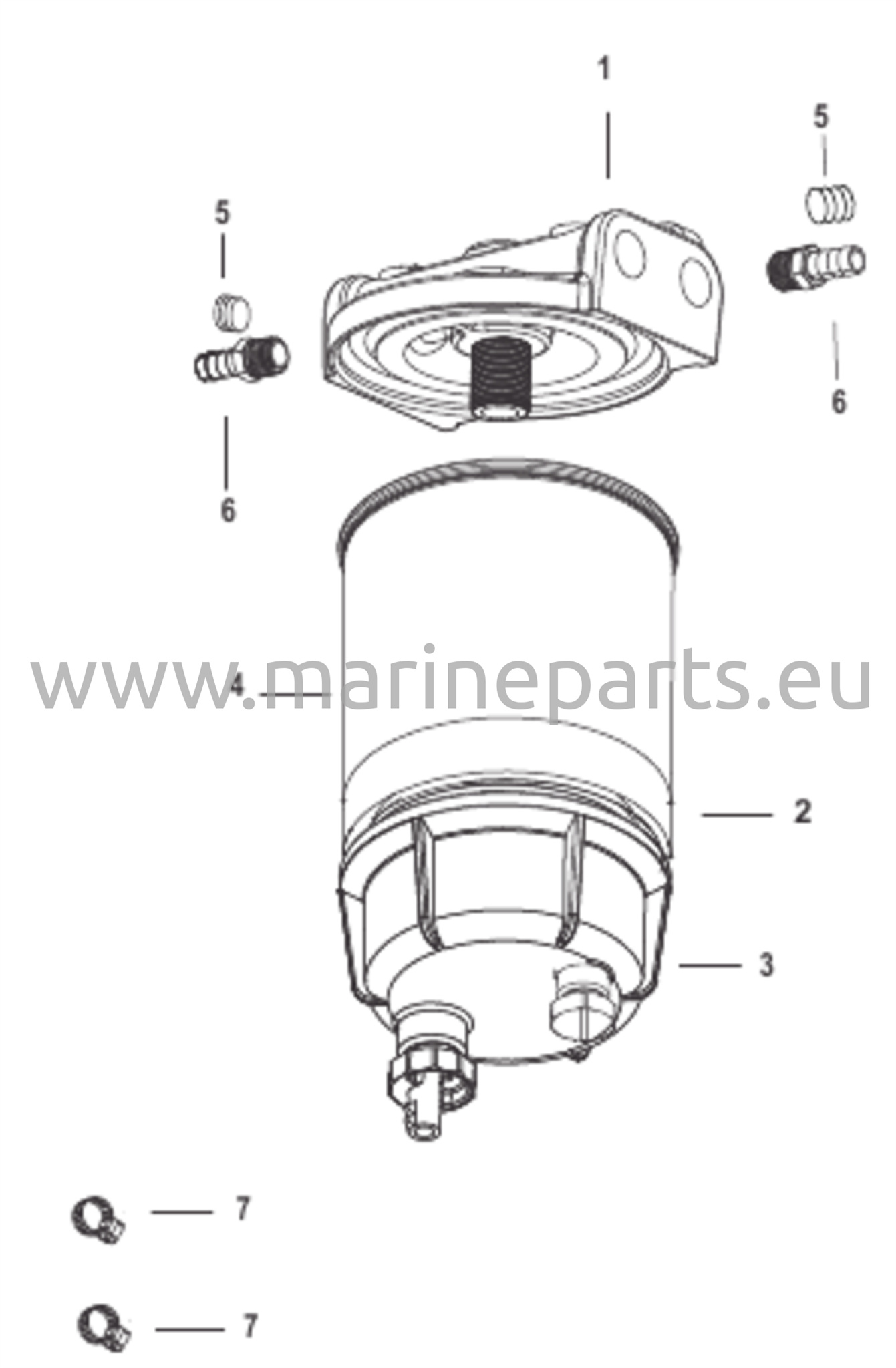 Vesierotin Polttoainesuodatinpaketti Ilman WIF-anturia – SeaPro
