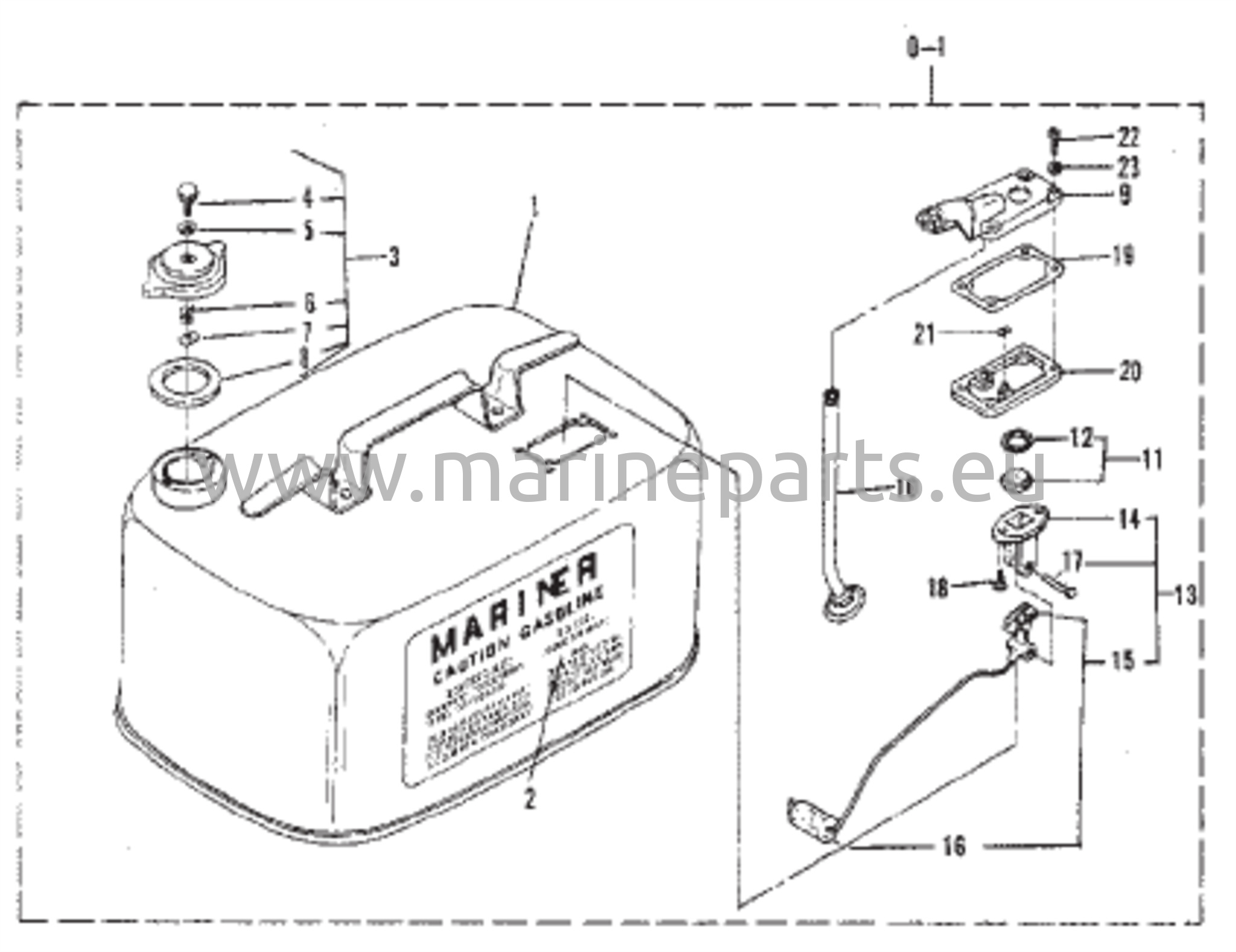Polttoainesäiliö (22,7 litraa) (6 gallonaa)