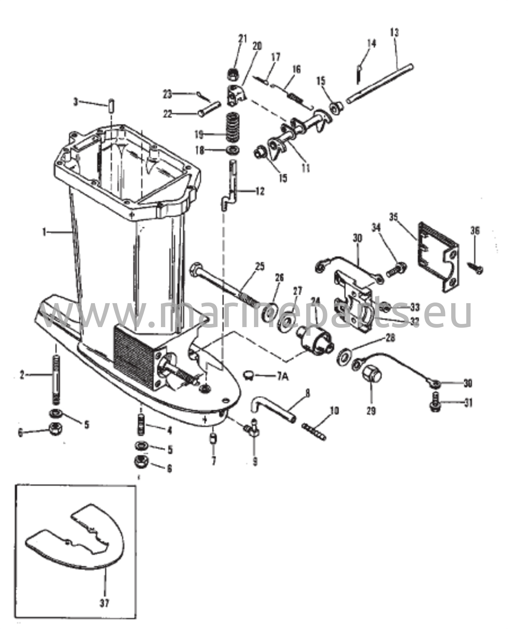 Voimansiirron akselikotelo