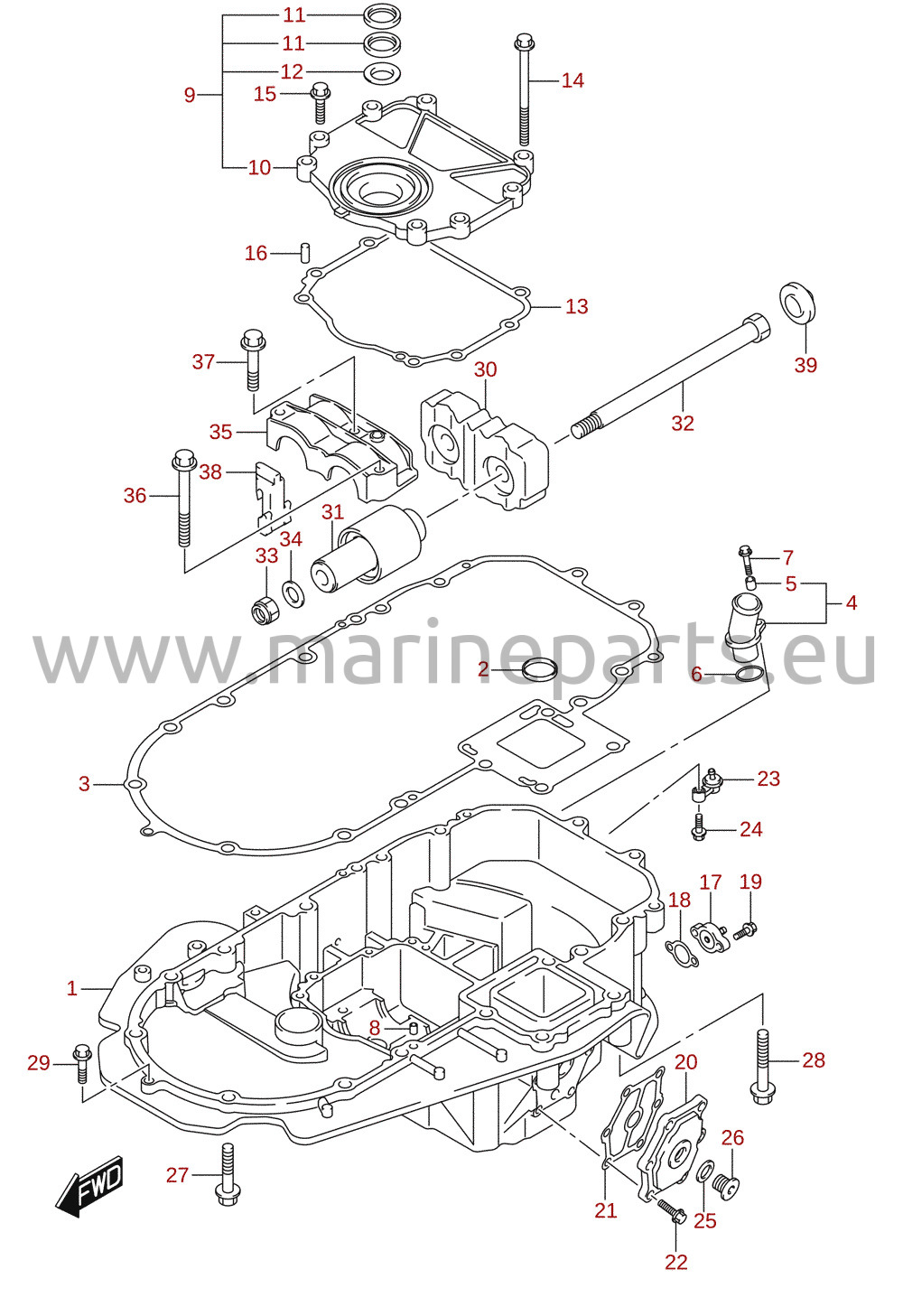 Motorhalter (DF150T, DF150Z, DF175T, DF175Z)