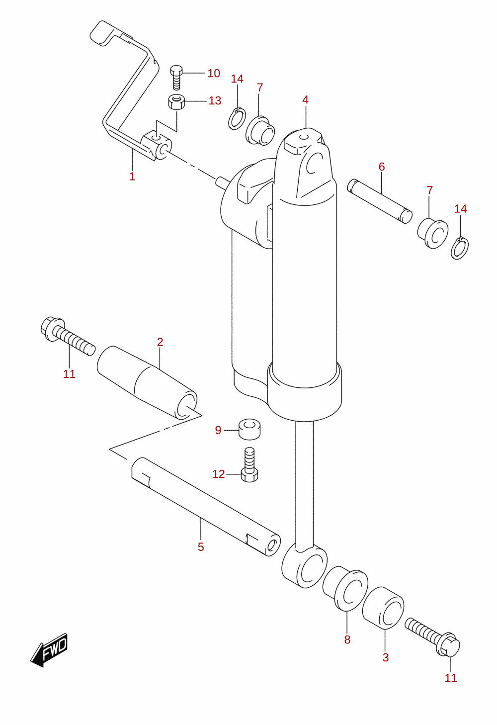 Gas cylinder (DF40AQH, DF60AQH)