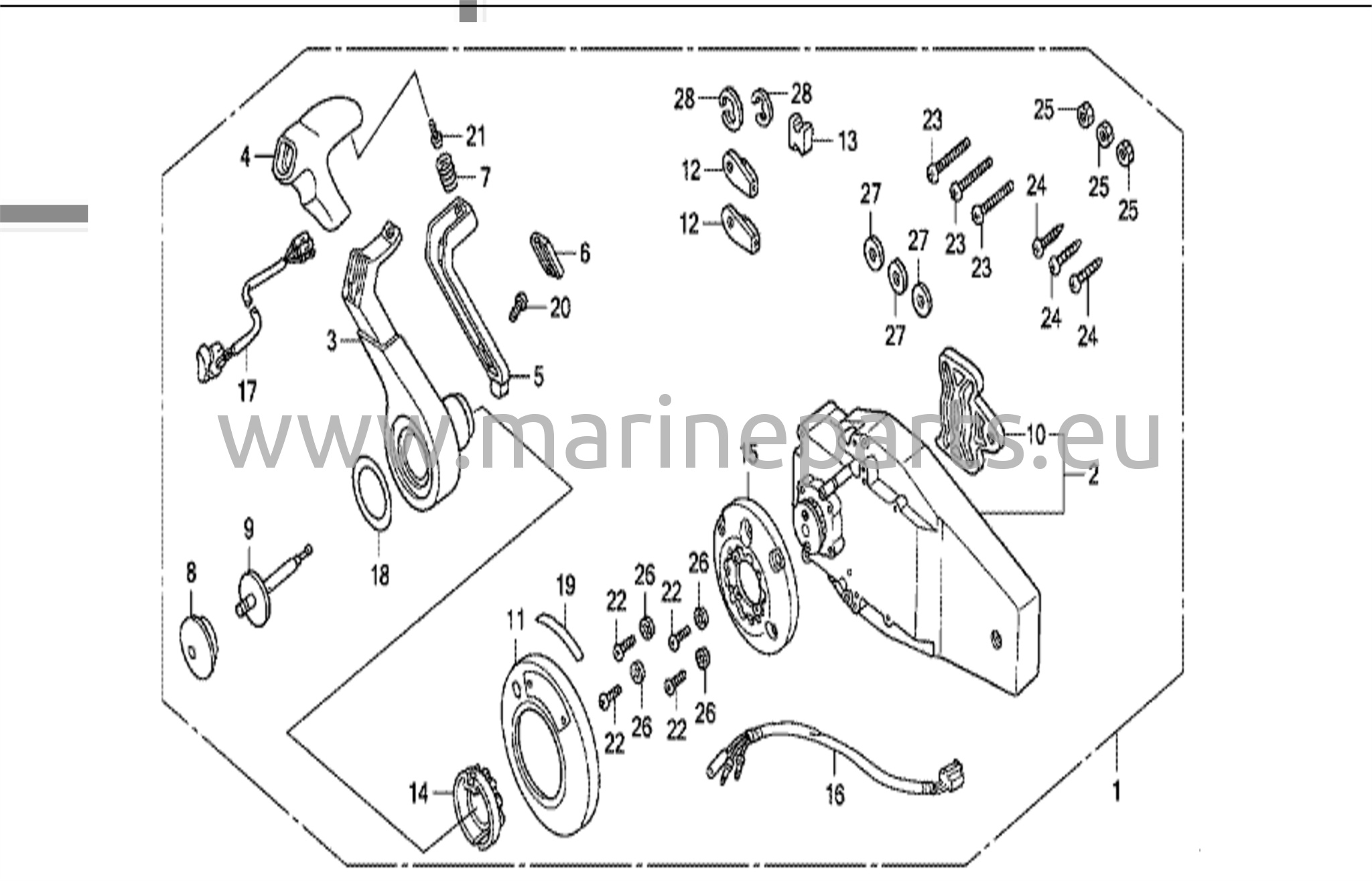 Kaugjuhtimispult (sisetüübiga, parempoolne)