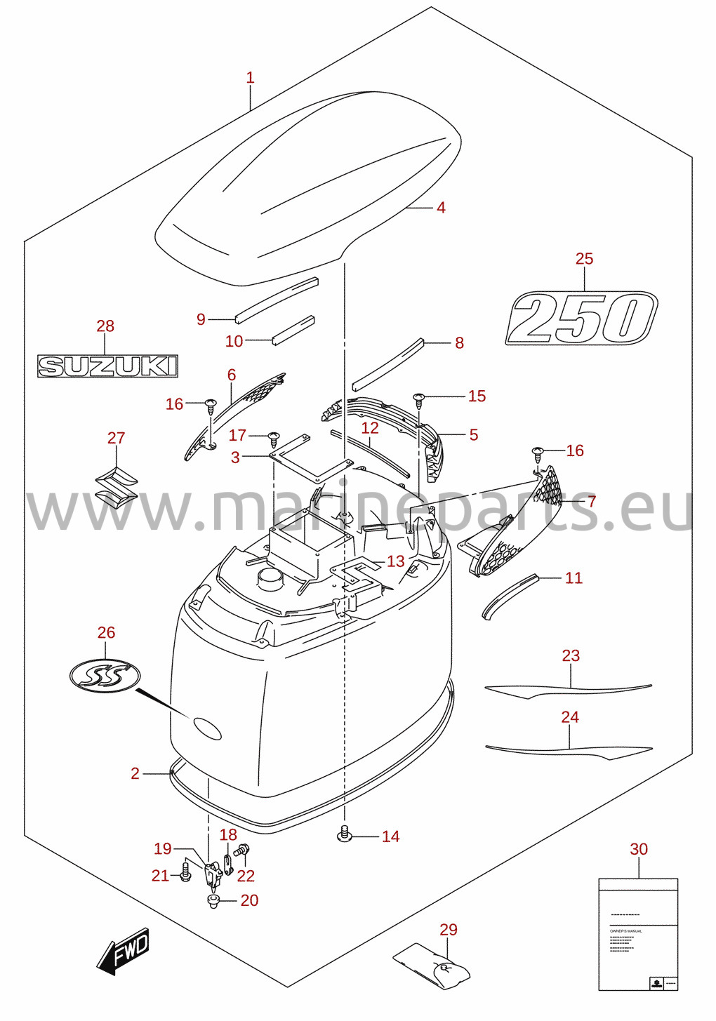 Mootorikate (DF250ST)
