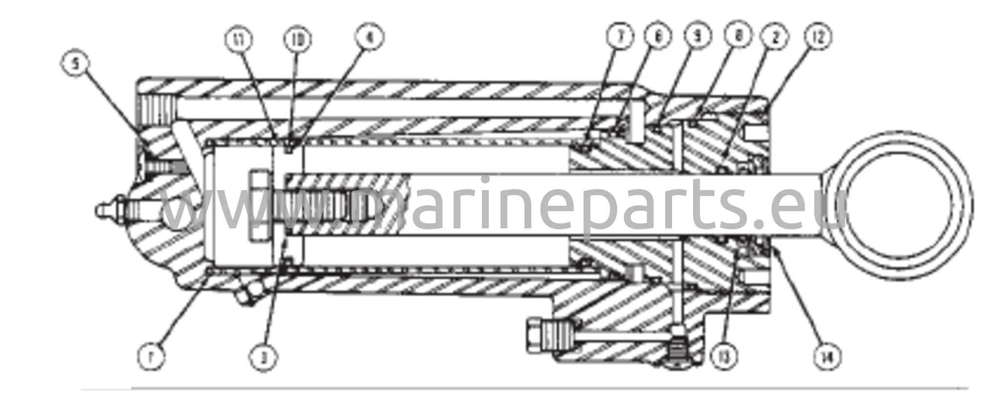 Tehopotkurin sylinterin korjaussarjat (Käytettävä yhdessä 76509A3:n kanssa)