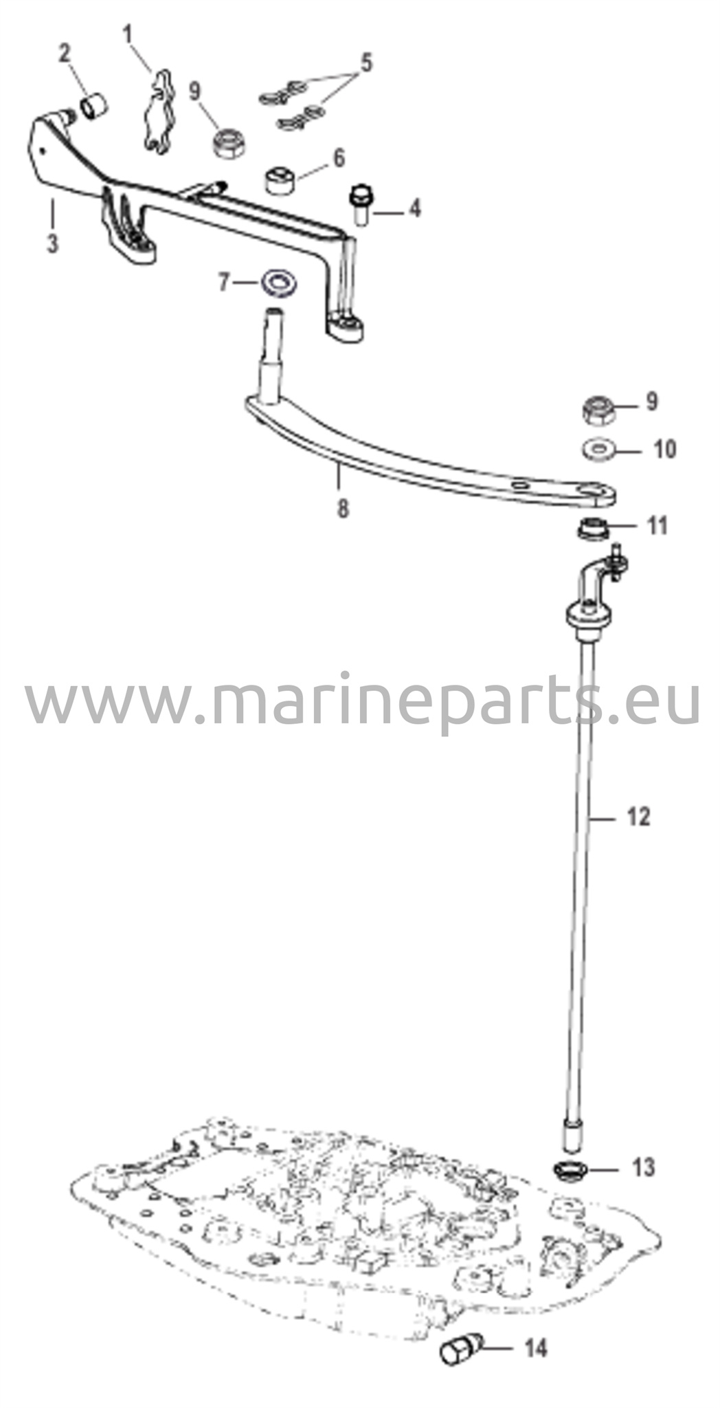 Vaihteensiirron etäohjauslinkki