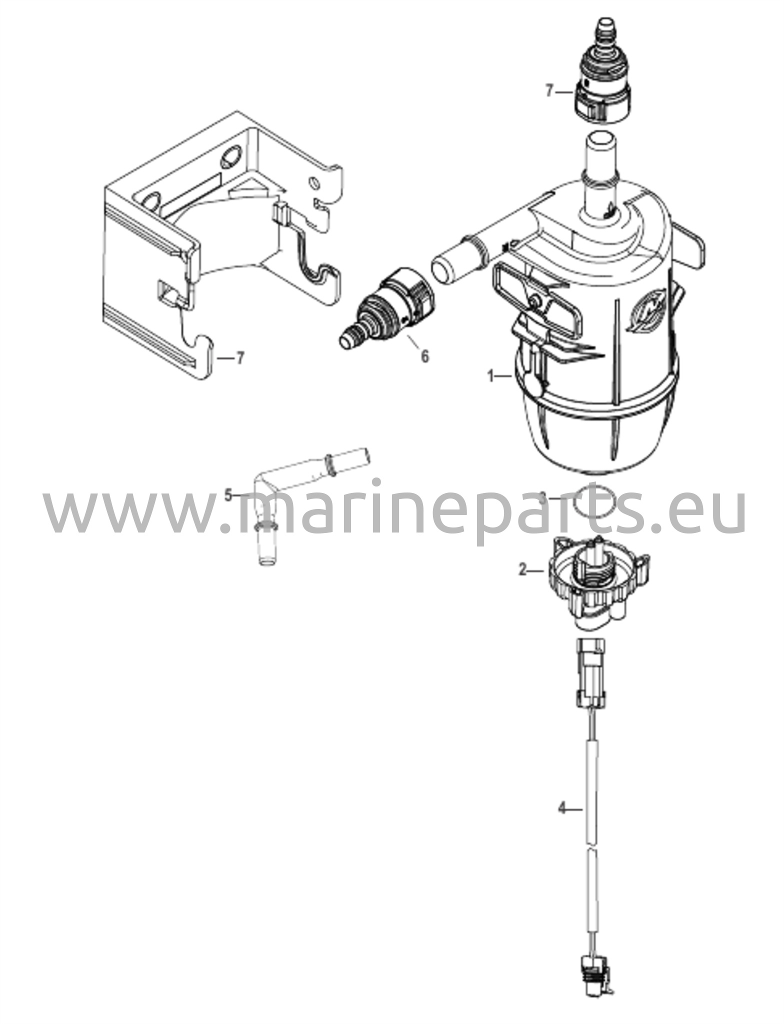 Polttoainesuodatin WIF:llä – veneeseen asennettava