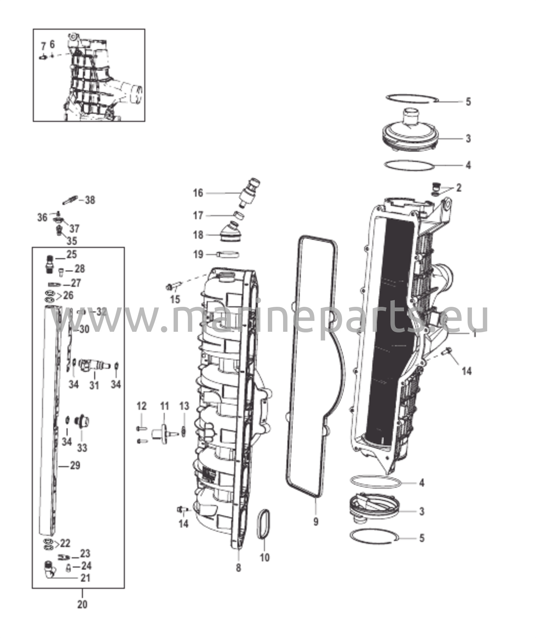Latausjäähdytin/imusarja