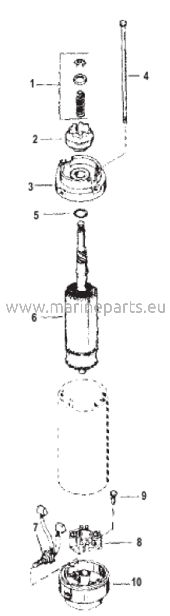 Käynnistinmoottorin kokoonpano