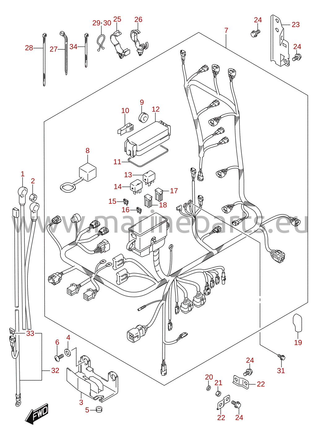 Kabelbaum (DF175T, DF175Z)