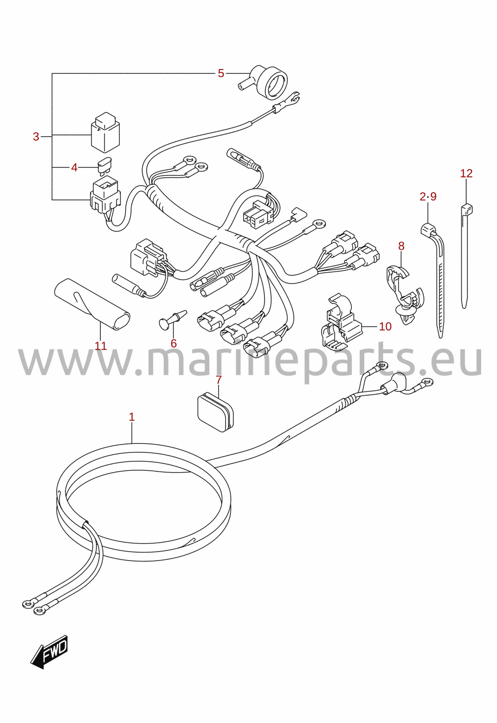Mazo de cables (DF8A, DF9.9A)
