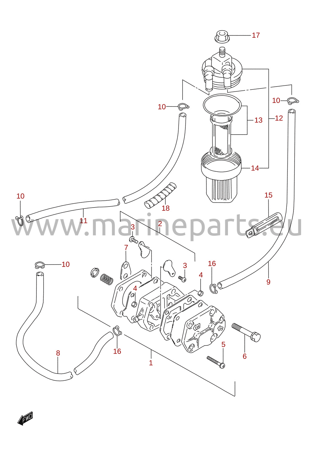 Polttoainepumppu (DT25, DT30)