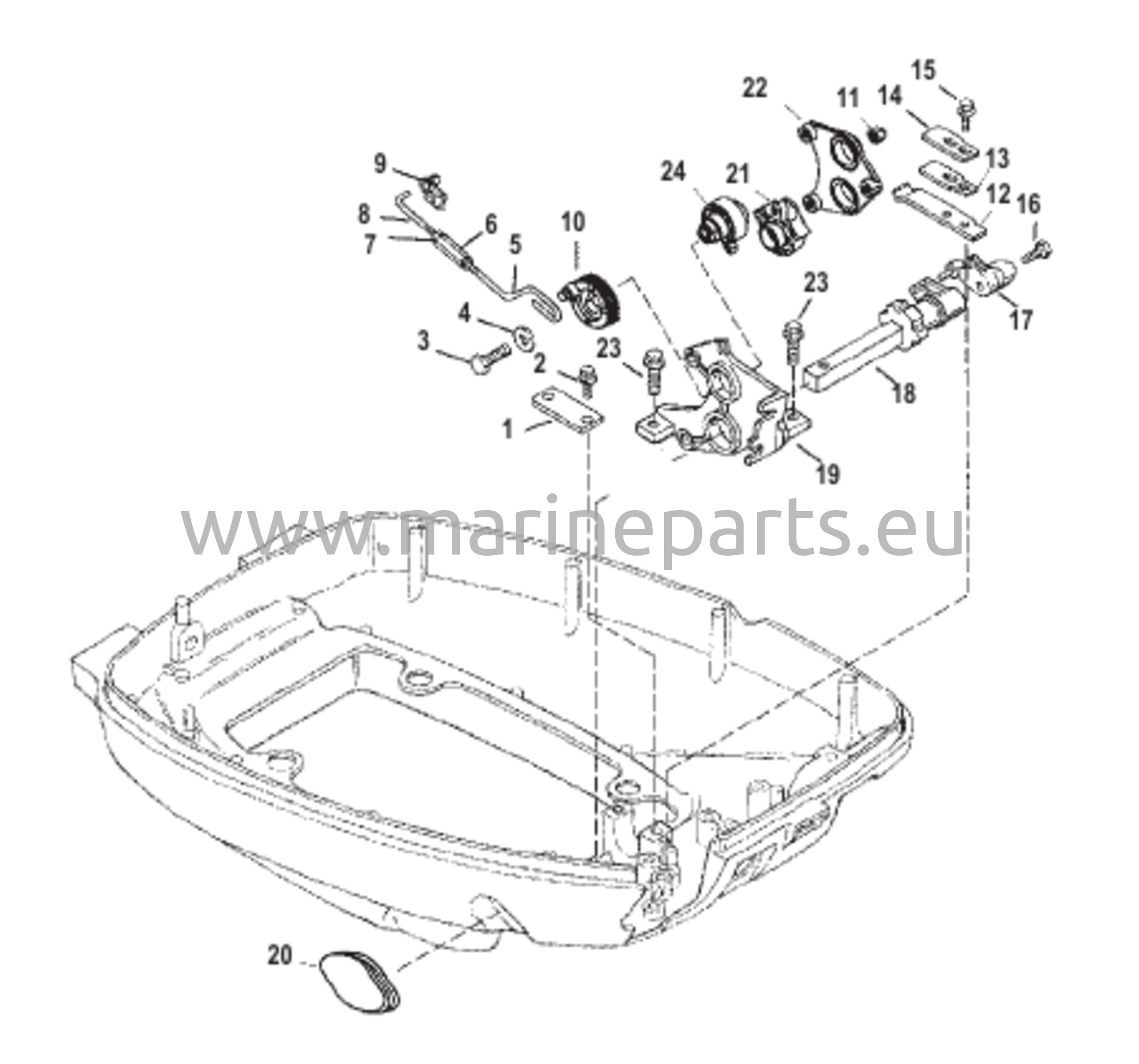 Kaasukahvan vipuyhdistelmä