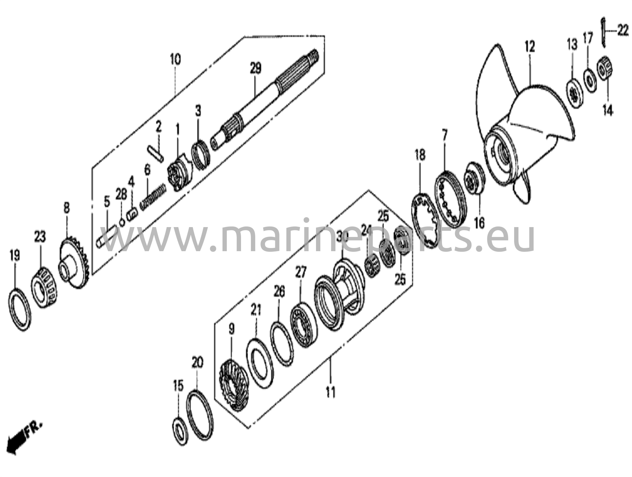 Propellershaft and propeller
