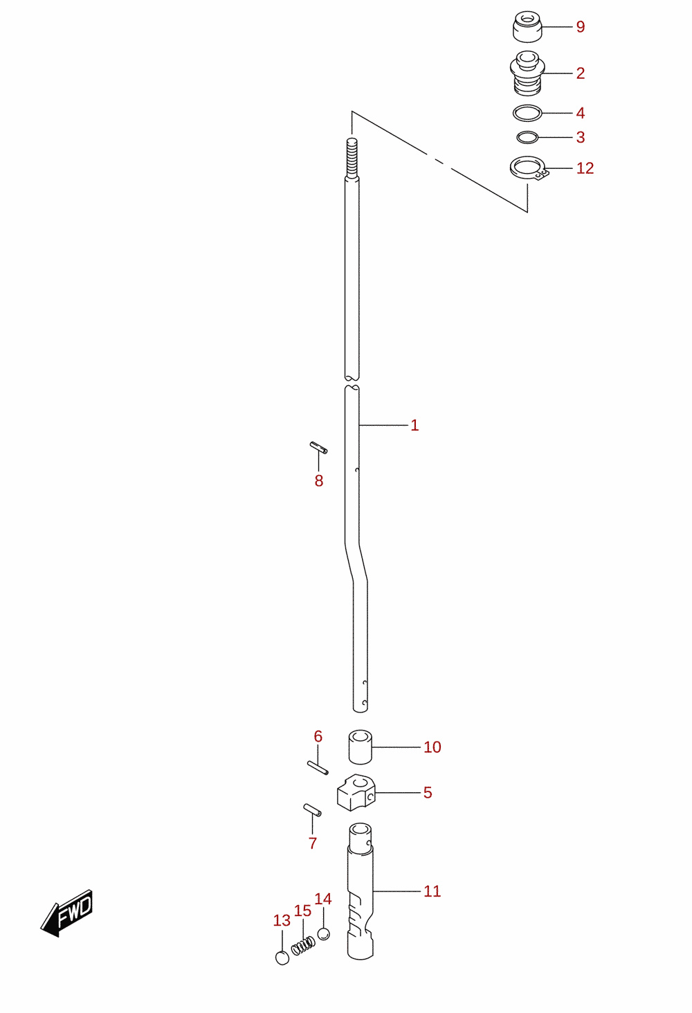 Clutch rod (DF60A)
