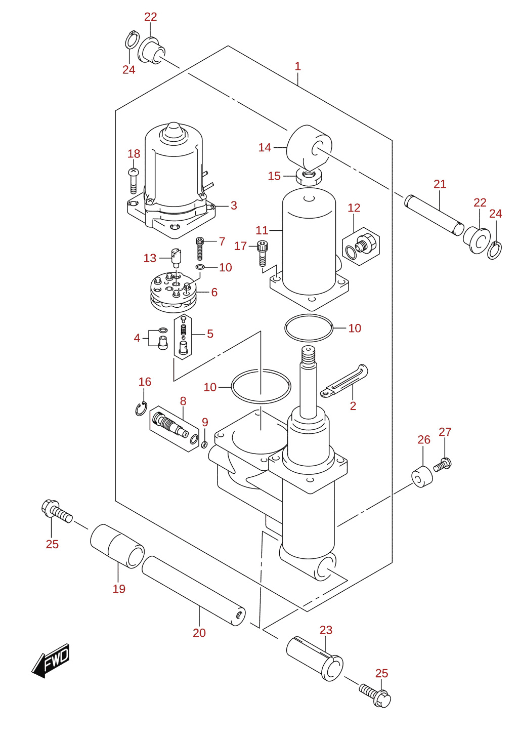 Trimmisilinder (DF40ASVT, DF50AVT, DF60AVT)