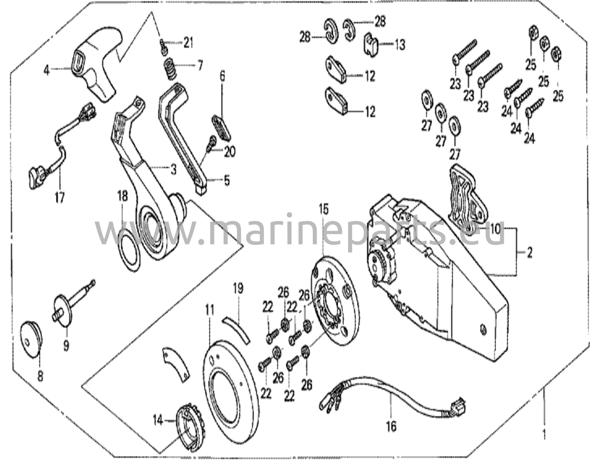 Fjärrkontroll (infälld typ) (höger)